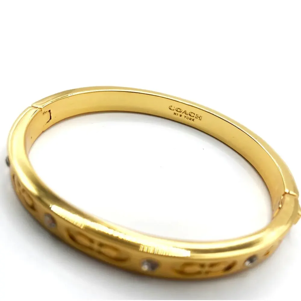 Coach Signature Hinged Bangle - Picture 2 of 4